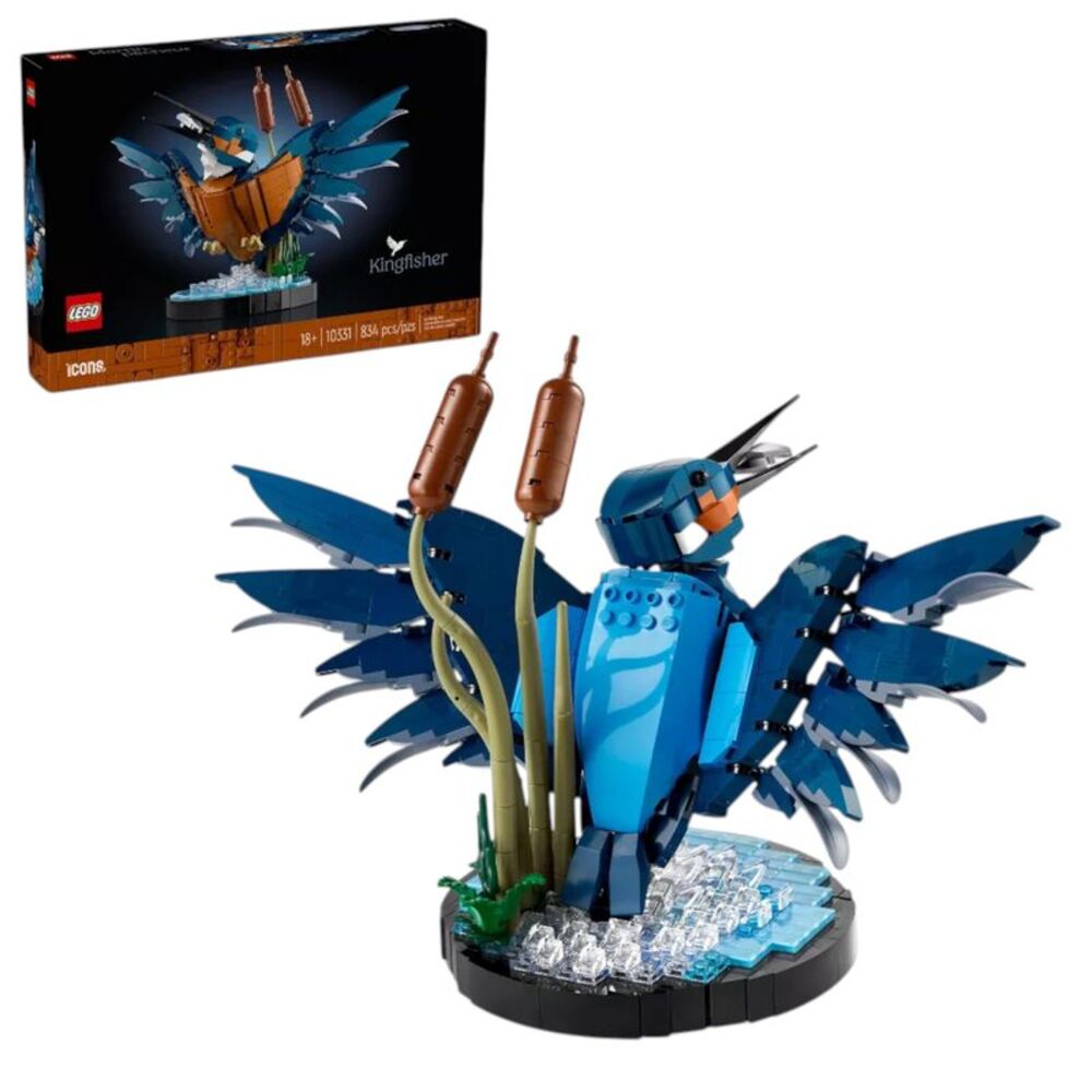 LEGO Icons Kingfisher Bird Building Set for Build and Display 10331